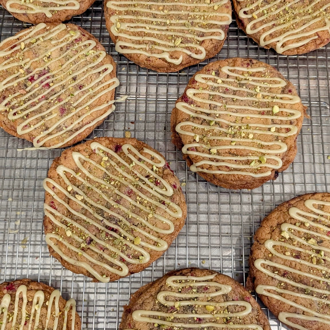 New! - Raspberry and Pistachio Cookie Box (3)