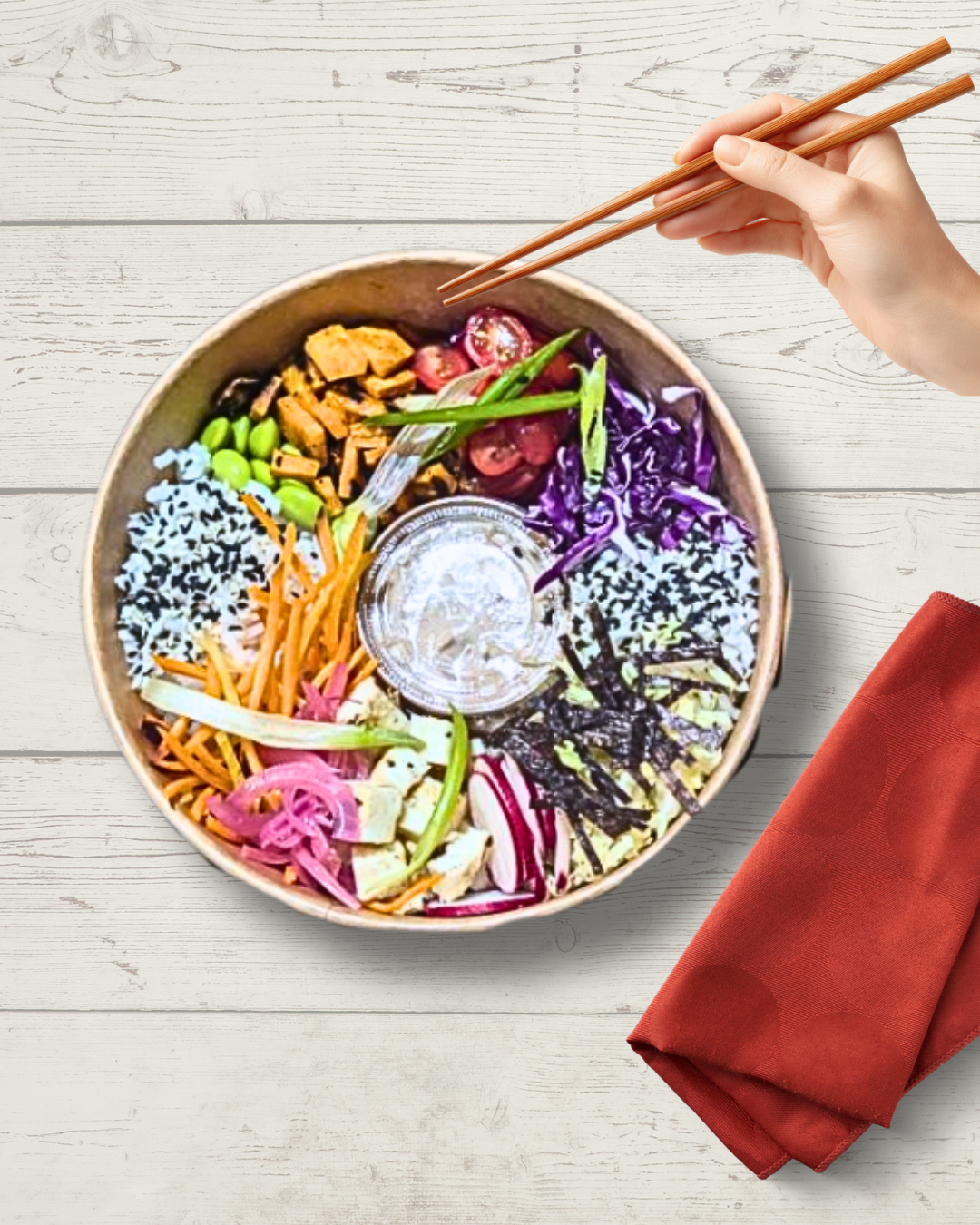 Grilled Teriyaki Prawn Poké Bowl