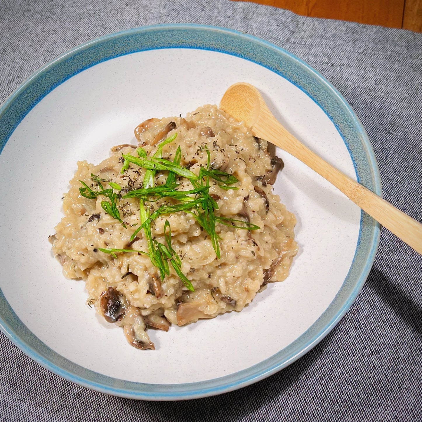 Risotto aux Champignons ajout de POULET à l'ail