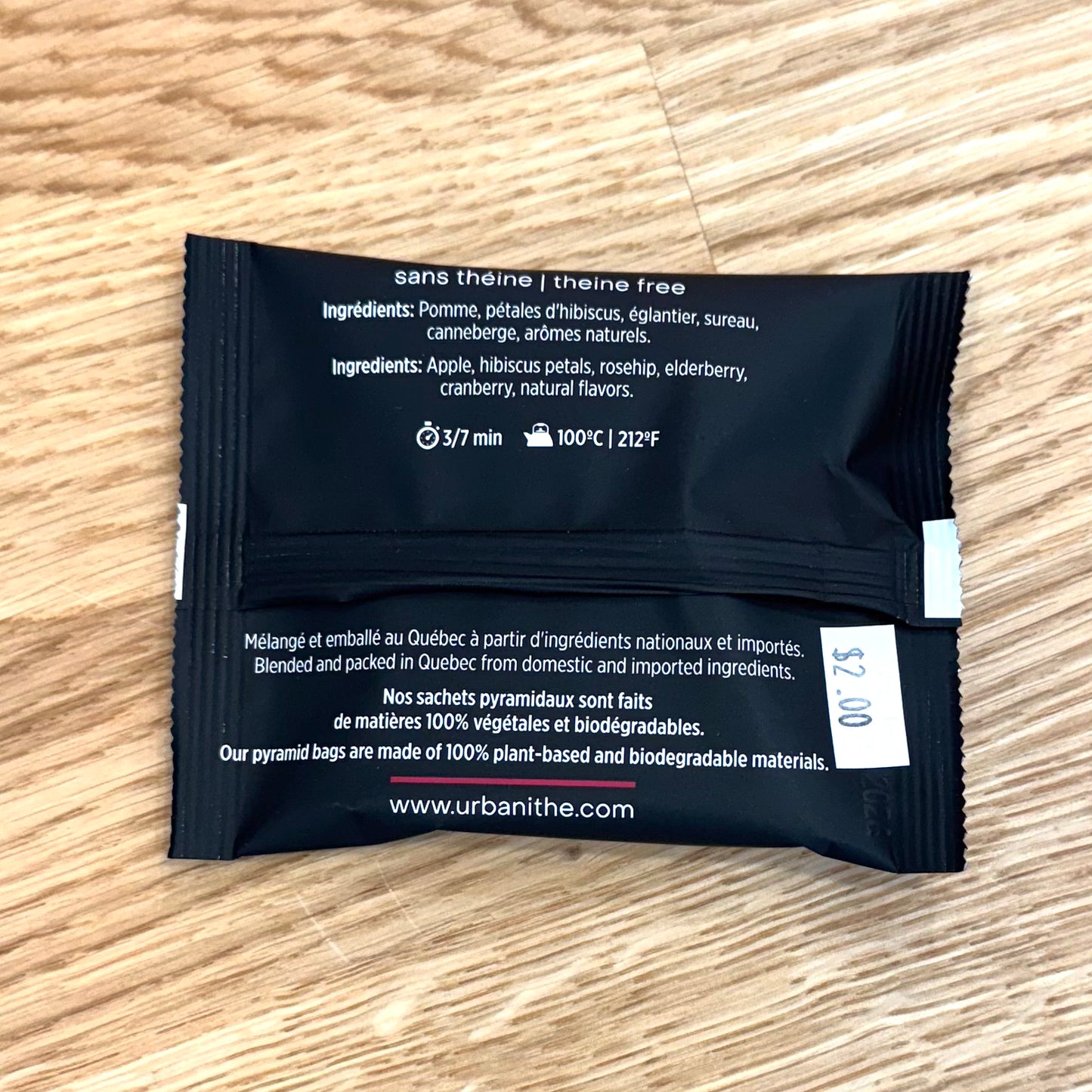 Urbanité - Sachet Tisane Pomme Canneberge