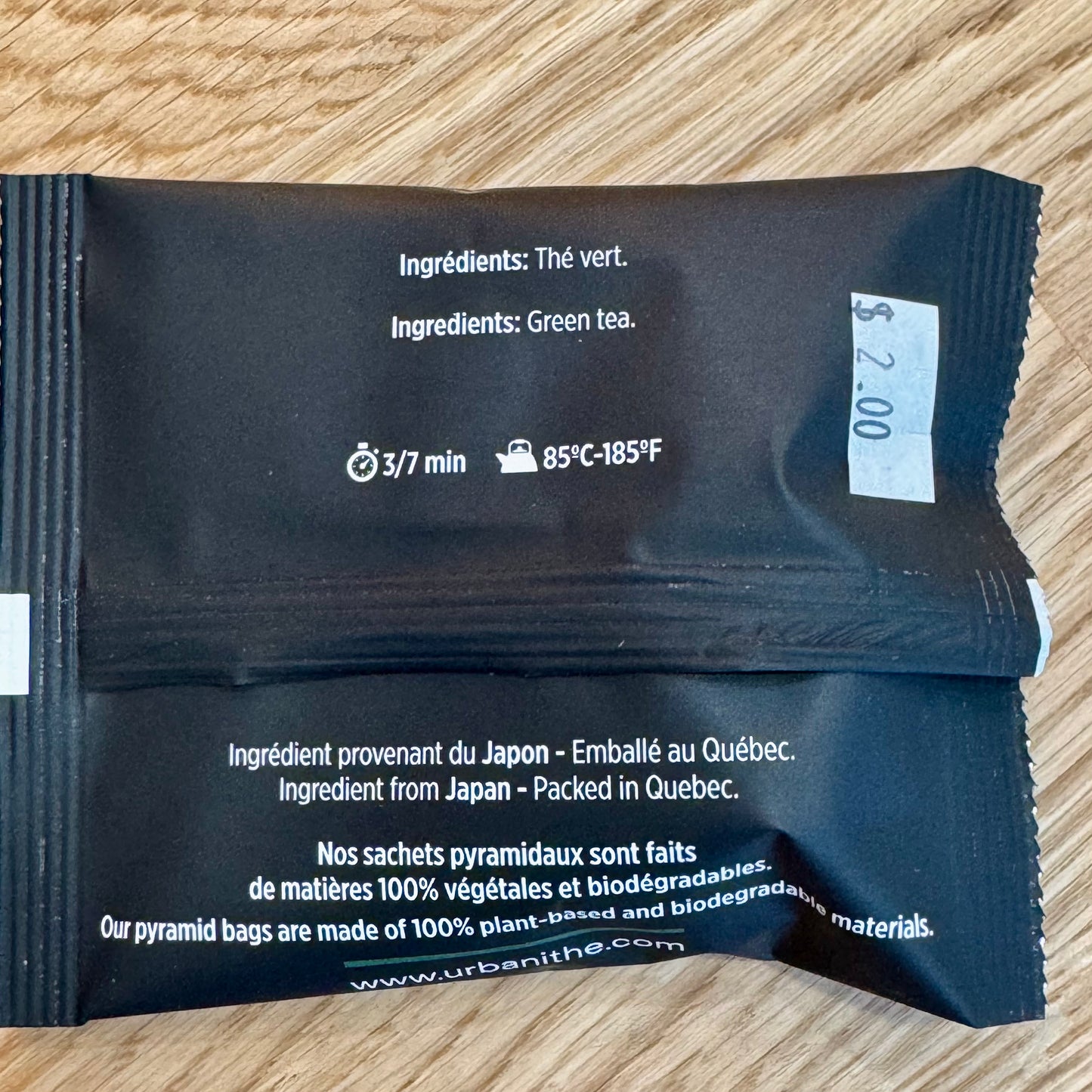 Urbanité - Sachet Thé Pencha du Japon