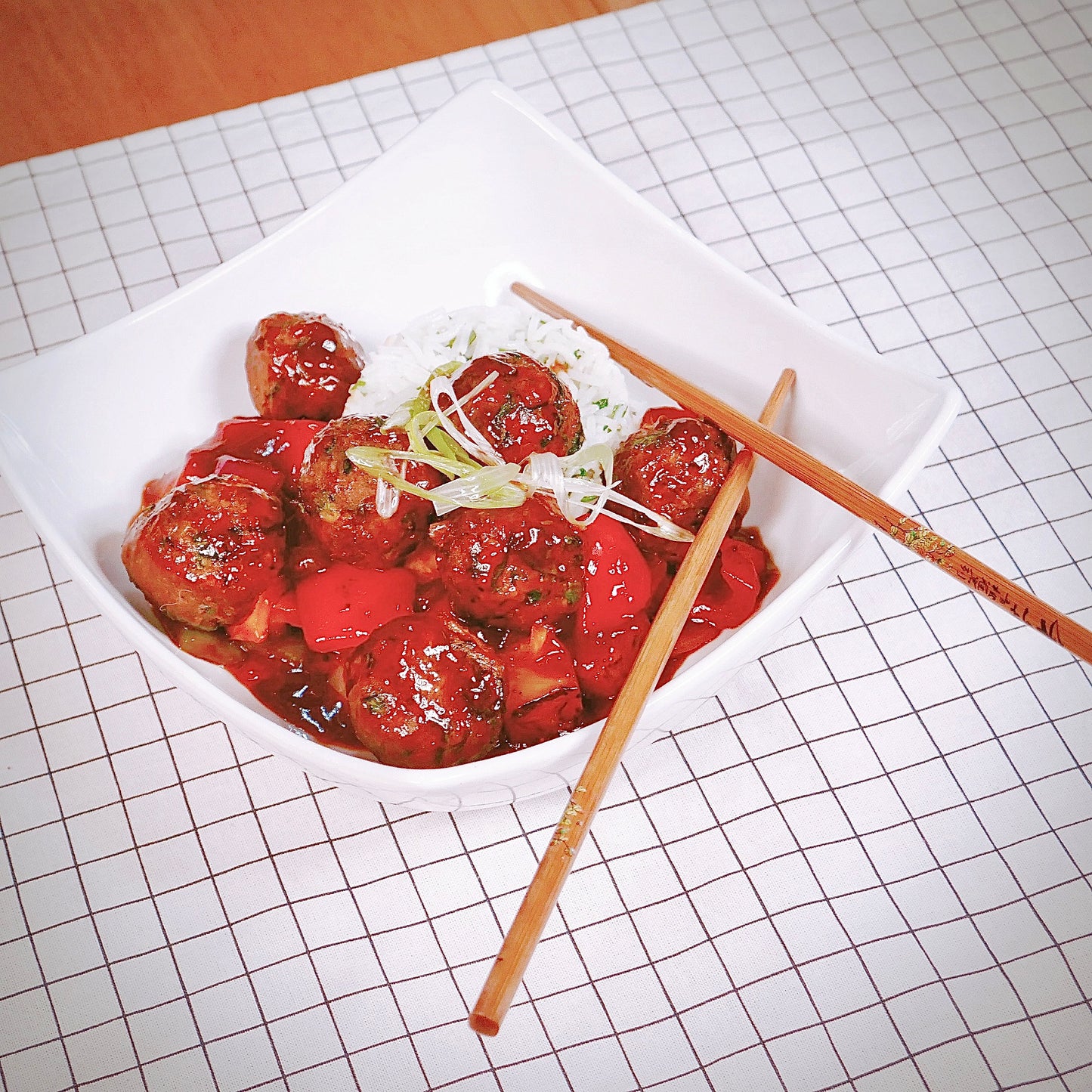Général Tao aux Boulettes de Boeuf avec Riz
