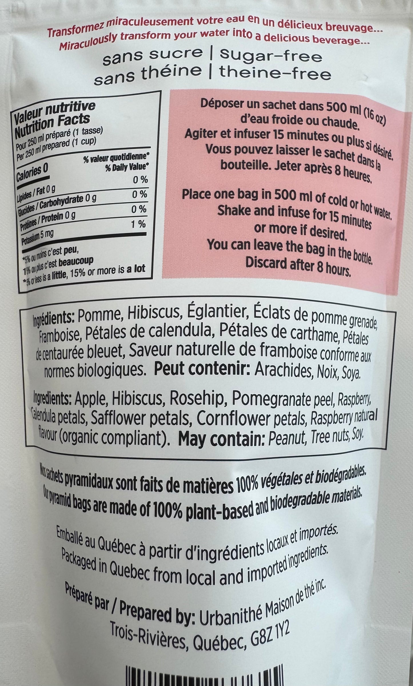 Urbanity - Beautiful Raspberry (Herbal Tea) 9 bags