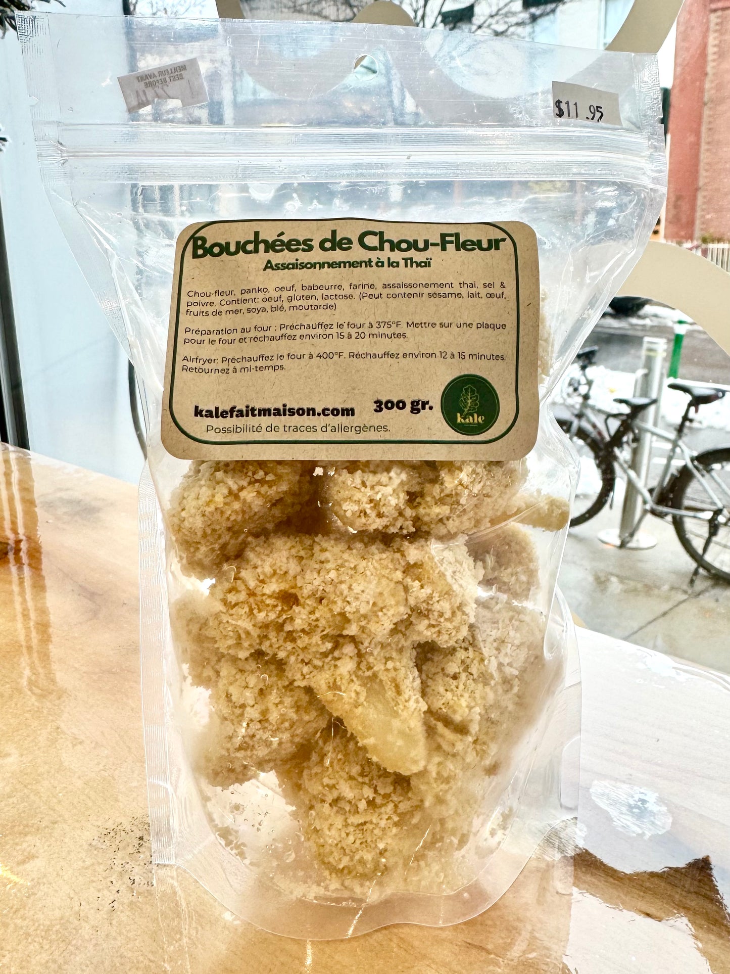 NOUVEAU! Bouchées de Chou-Fleur / Assaissonement à la Thaï (Congelé)