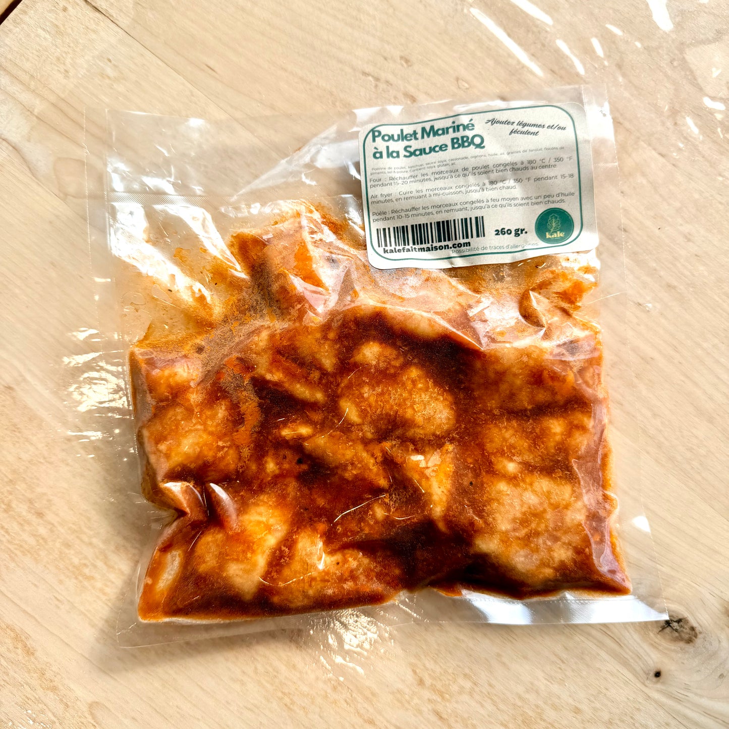 NOUVEAU! Poulet Mariné à la Sauce BBQ (Congelé)