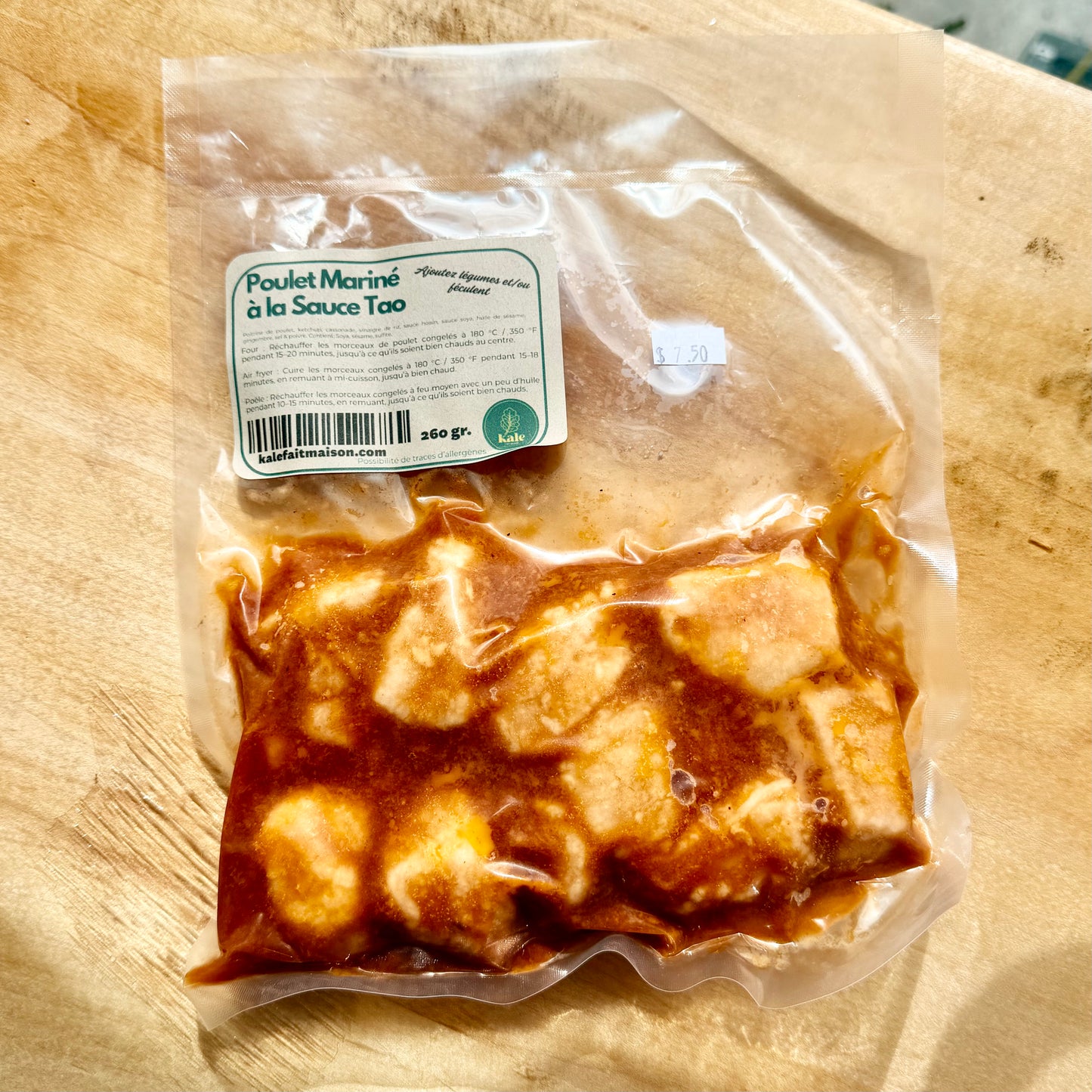 New! - Chicken Marinated in Tao Sauce (Frozen)