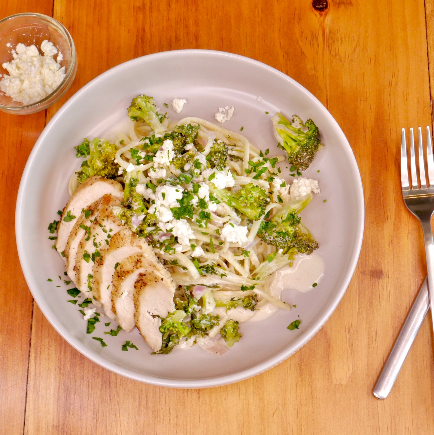 Linguine Citron - Poivre avec TOFU et Brocoli