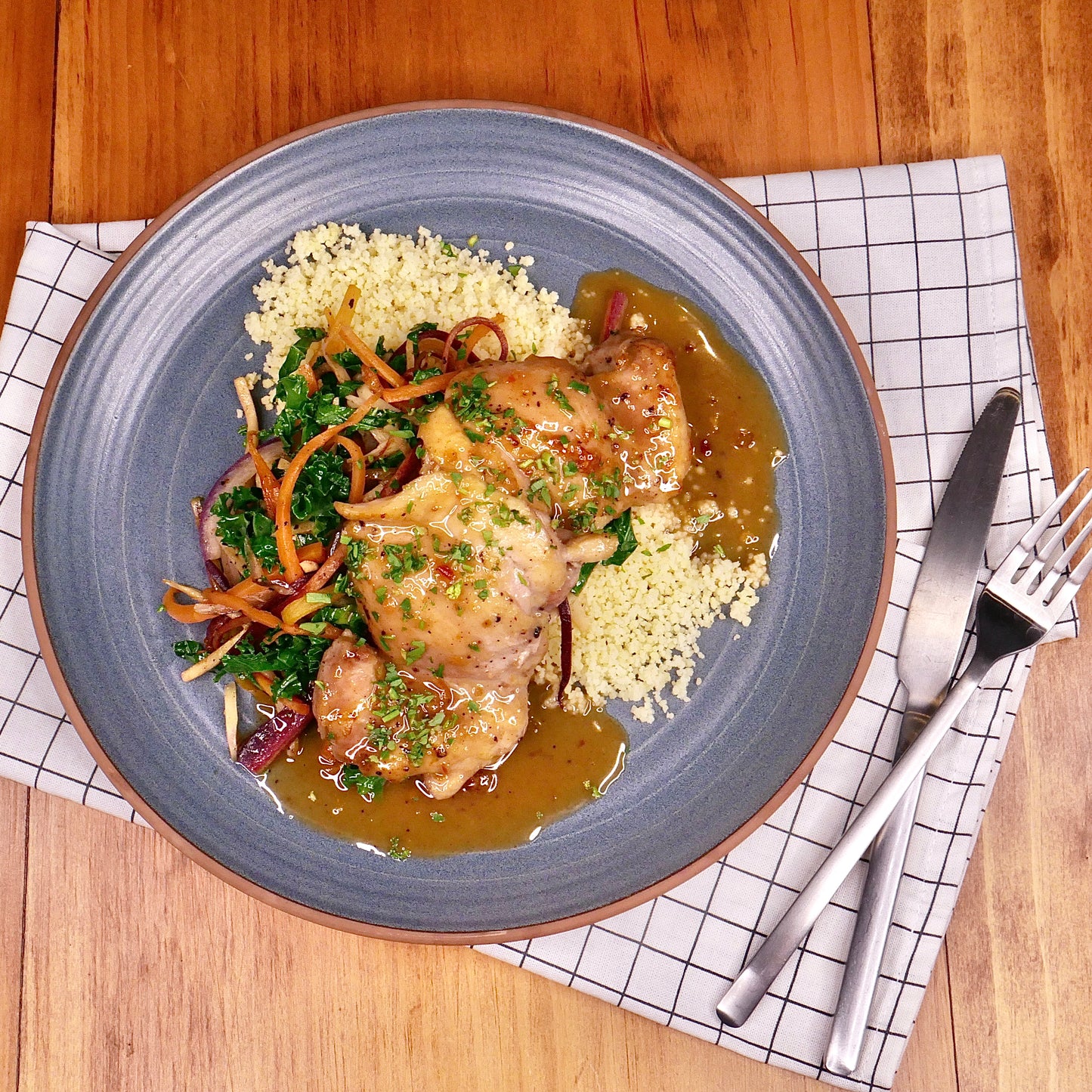 Thai Coconut Grilled Chicken with Couscous