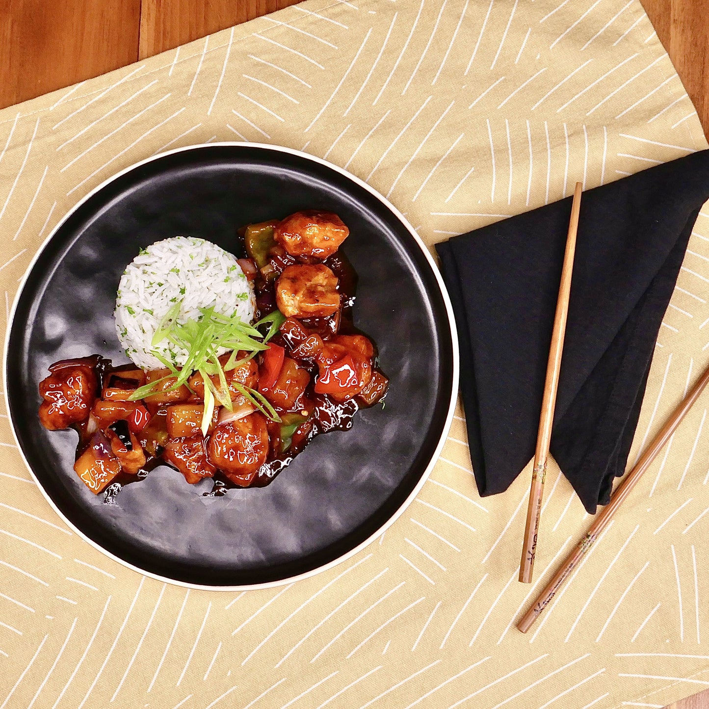 General Tao Chicken with Rice
