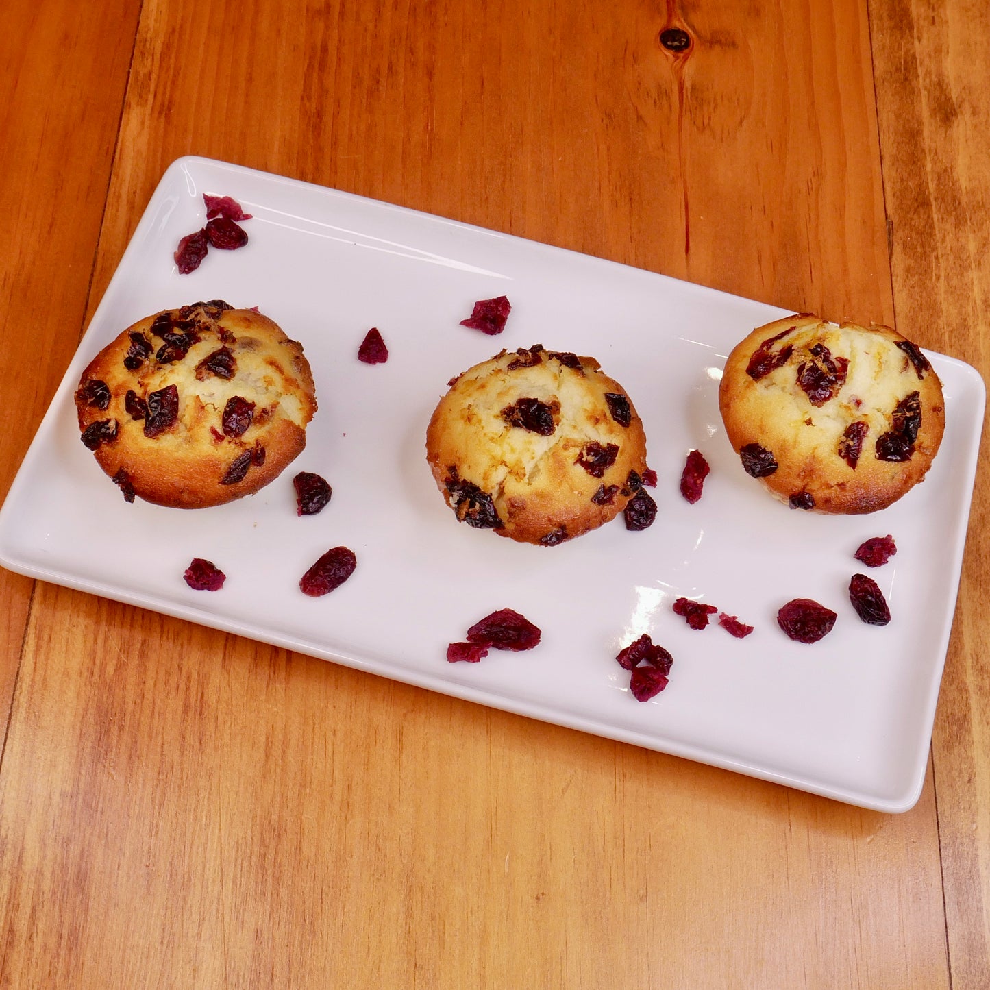 Lemon and Cranberry Muffins (3 muffins)