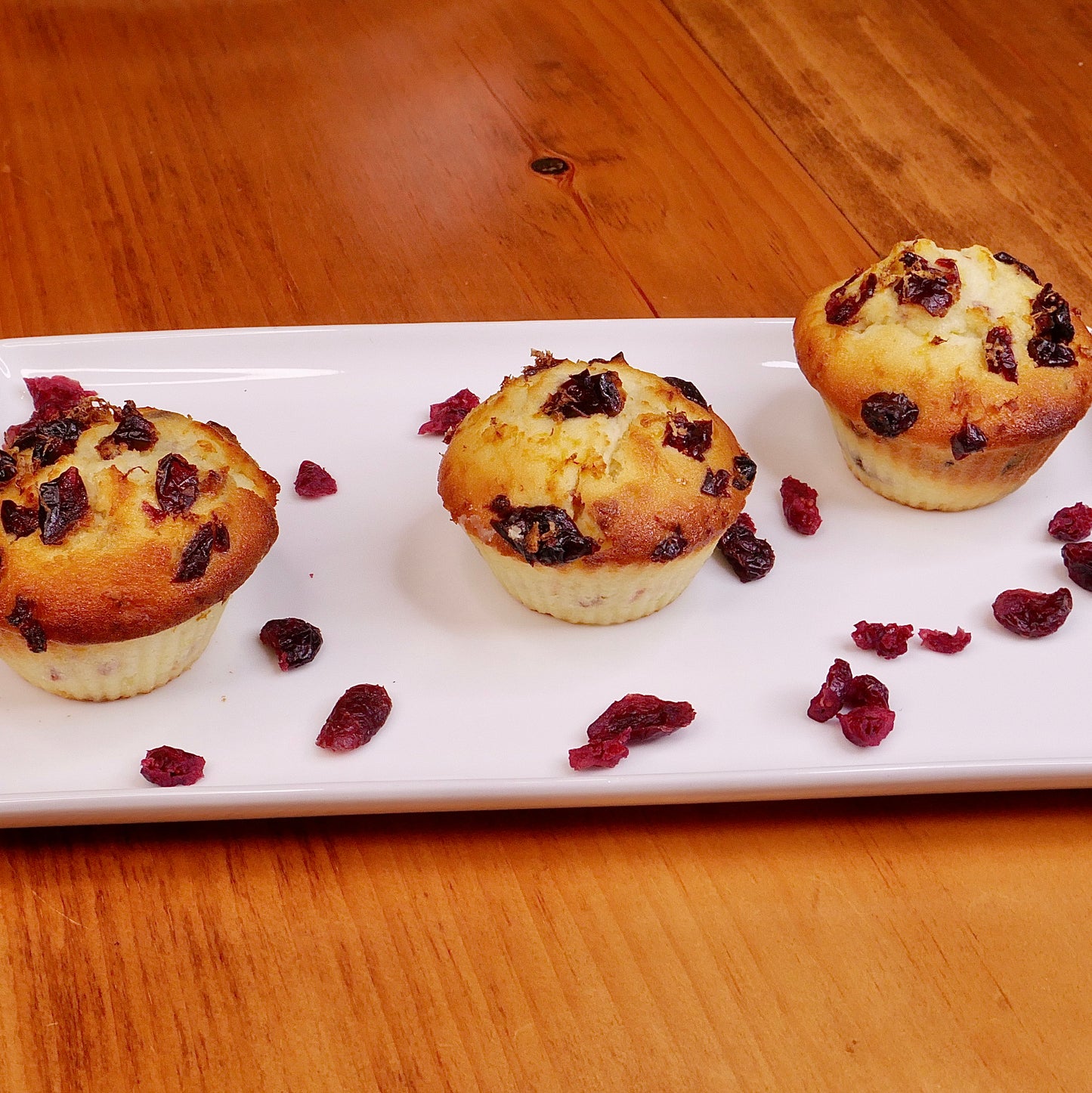 Lemon and Cranberry Muffins (3 muffins)