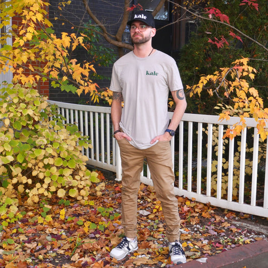 T-shirt beige Kale fait maison