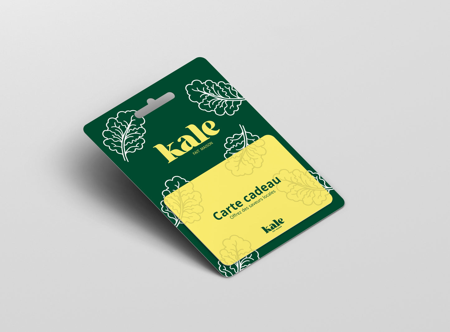 Carte cadeau Kale fait maison