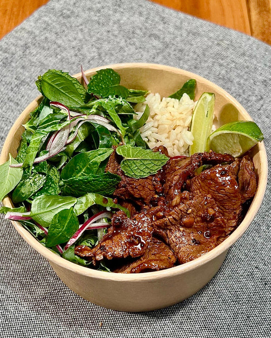 Bol au TEMPEH au Poivre et à la Lime avec Riz