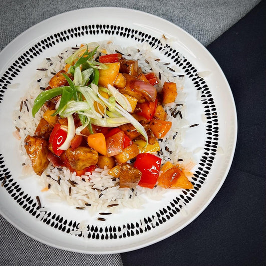 Poulet Aigre-Doux et Riz Sauvage