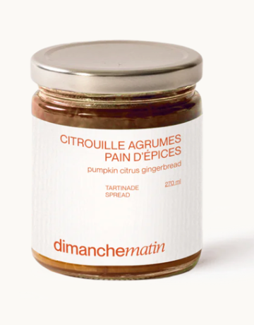 Dimanche matin - Pumpkin Citrus and Gingerbread Spread