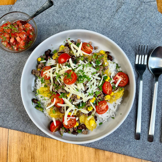 Bol Burrito à la Courge Spaghetti avec Bœuf