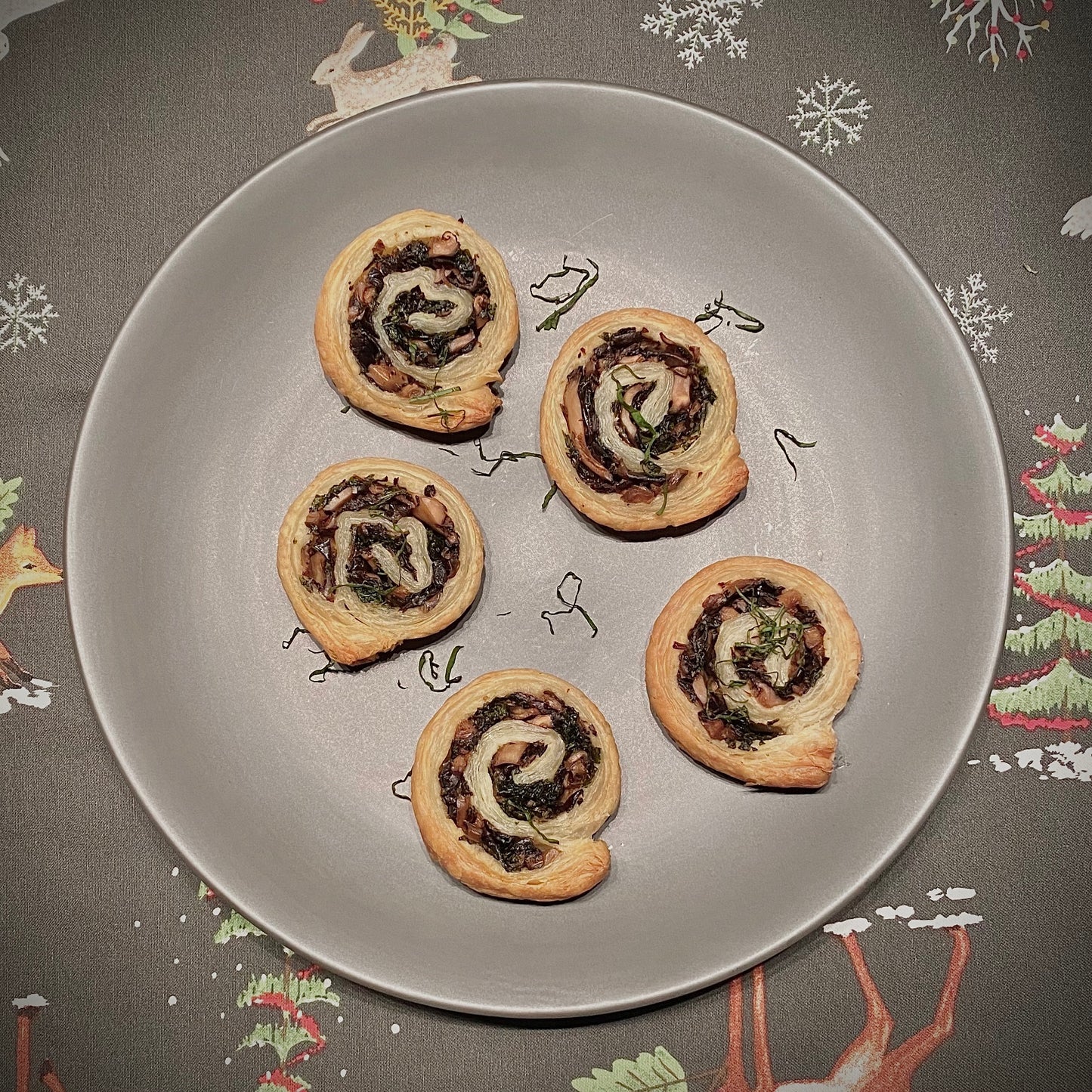 Roulade Feuilletée de Champignons et kale (4)