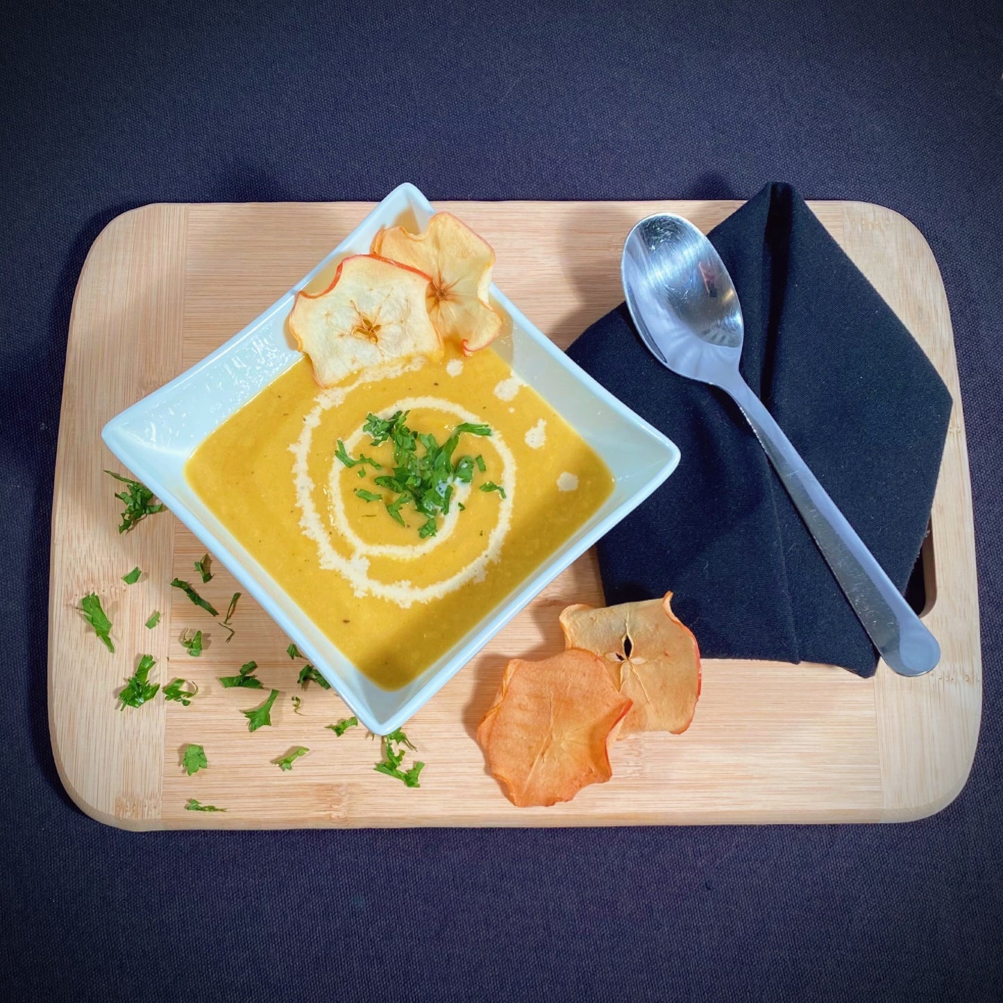 Potage à la Courge Butternut & Pommes