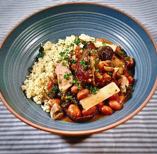 Ragoût Végétarien aux Haricots avec Couscous à la Lime