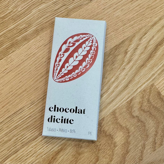 Chocolat dicitte - Tabasco - Mexico 80%