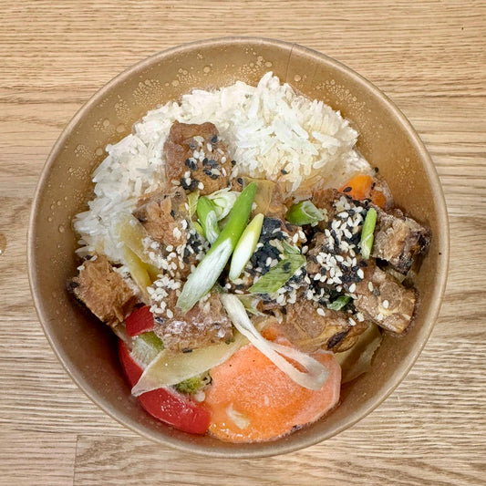 **Quantité limitée** Tempeh Teriyaki avec Riz (Congelé)