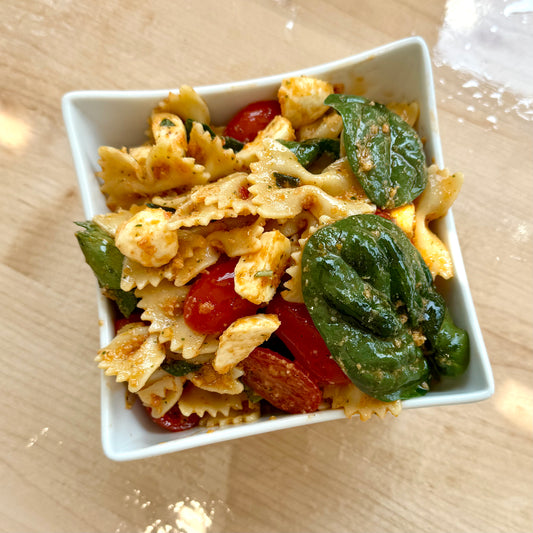 Salade de Farfalles, Tomates Cerises et Bocconcini