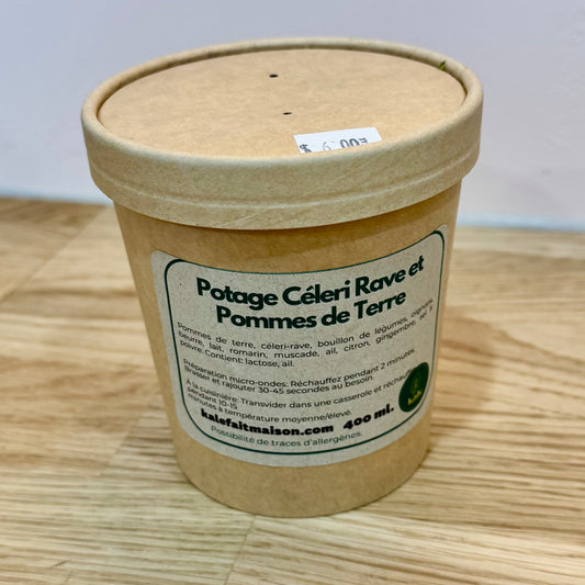 Crème de Céleri Rave et Pommes de terre  (Congelé)