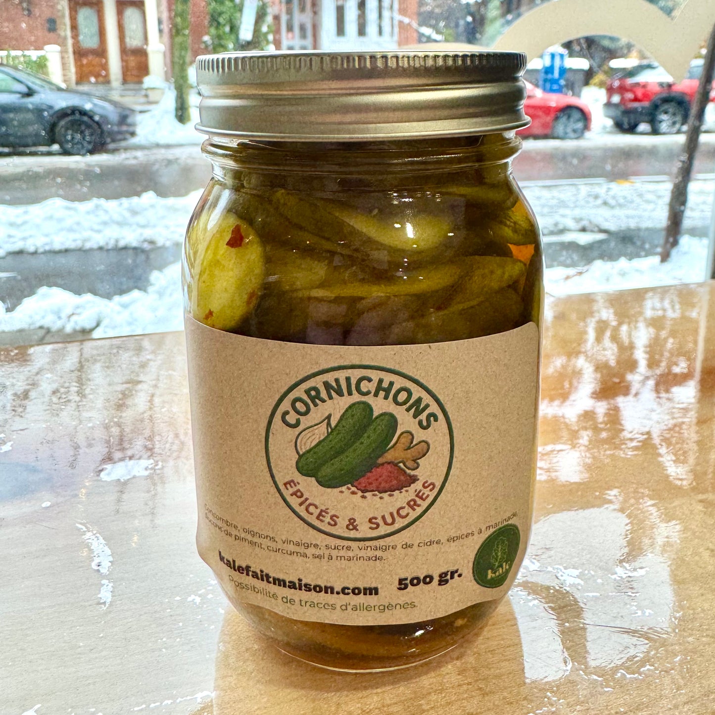 Produit maison - Cornichons Épicés et sucrés