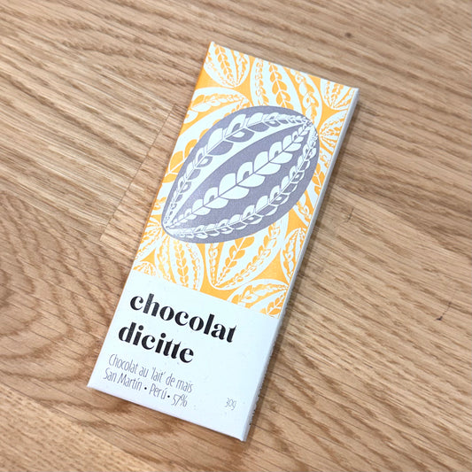 Chocolat dicitte - Chocolat au lait de maïs 57%