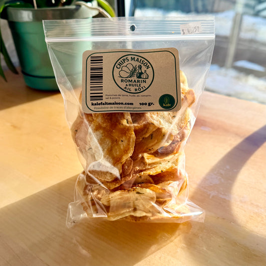 Nouveau! Chips Maison cuite au four - Romarin et Ail Rôti