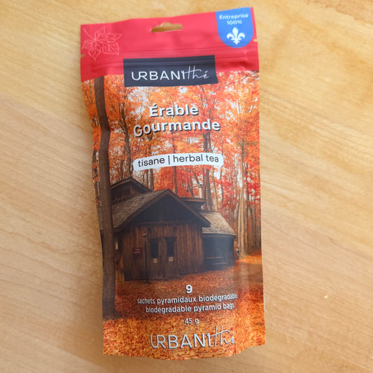 **Only 2 available** Urbanité - Maple herbal tea 9 sachets