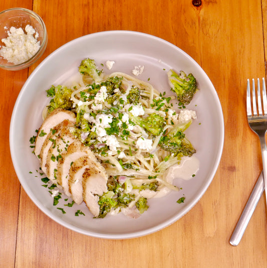 Linguine Citron - Poivre avec Poulet et Brocoli