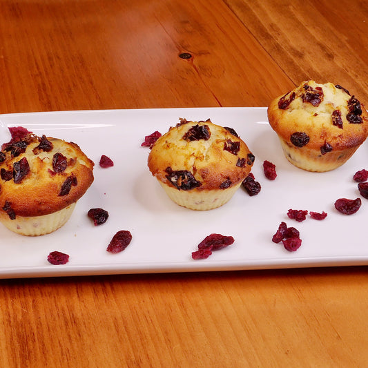 Lemon and Cranberry Muffins (3 muffins)