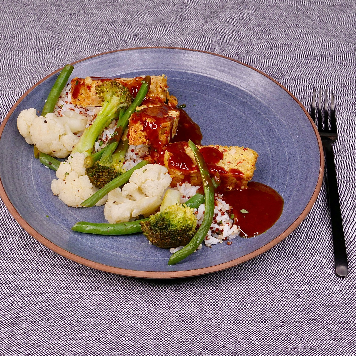 Pain de Pois Chiches avec Riz et Quinoa