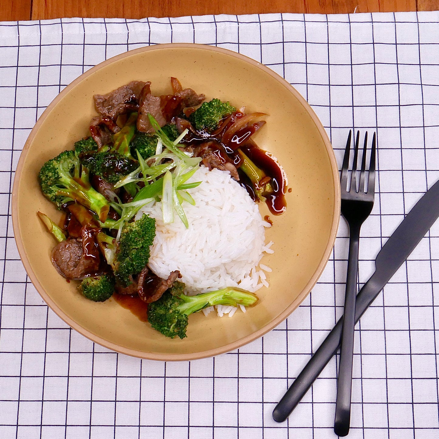 Bœuf et Brocoli avec Riz