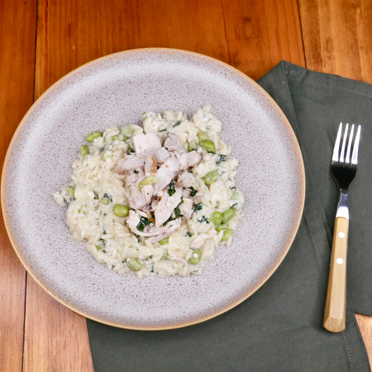 Orzo Crémeux au Poulet et Feta