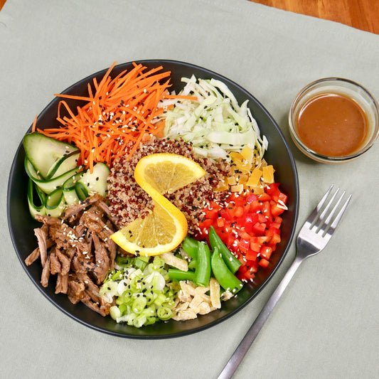 Nouveau! Bol de SEITAN Bulgogi Coréen avec Quinoa