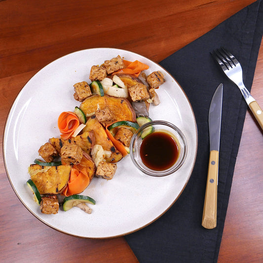 Korean BBQ Tempeh with Sweet Potatoes (Medium Spicy)