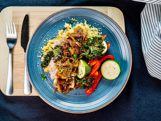 Rôti de Porc aux Pommes et Anis avec Couscous