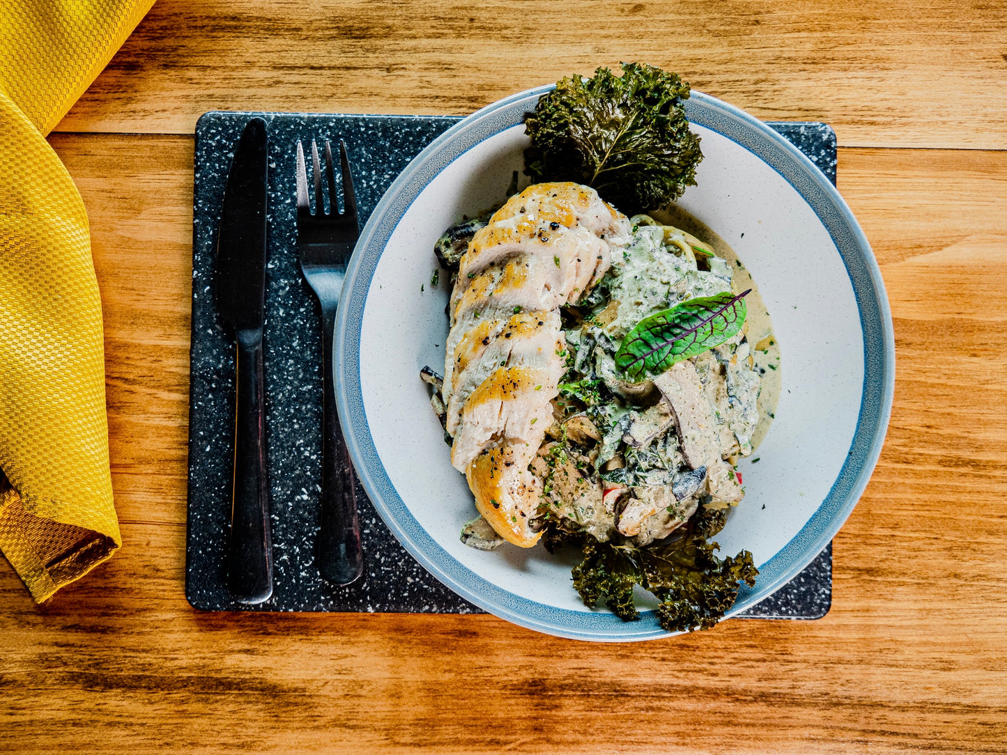 poulet kale fait maison boite repas santé