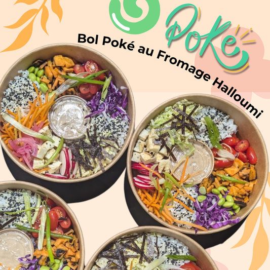 Halloumi Cheese Poké Bowl